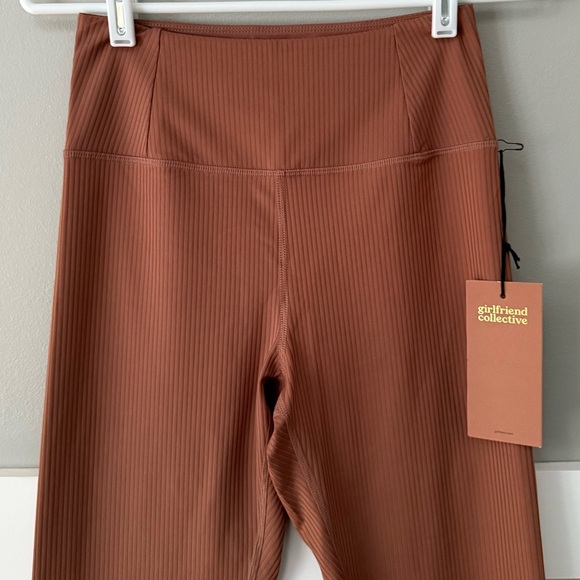 NWT Girlfriend Collective RIB High-Rise Compressive Legging in Rye - Picture 6 of 11